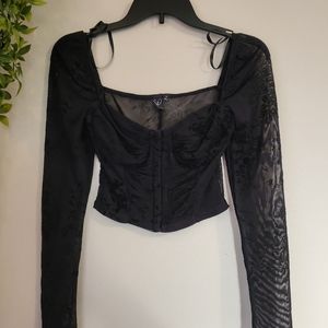 Black corset top